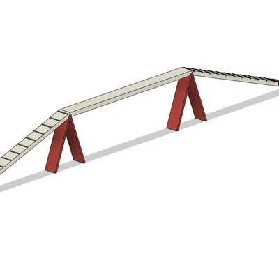 Cầu đi bộ mini cho chó theo tiêu chuẩn FCI