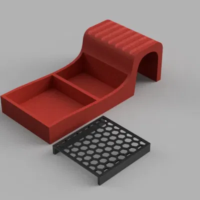 Giá đỡ cọ vẽ với khay hứng và bộ lọc lưới