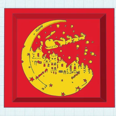 Ông Già Noel Đến Thị Trấn Trong Ngày Lễ Giáng Sinh