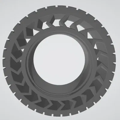 Bánh xe in TPU không lốp cho Trampa Hubs