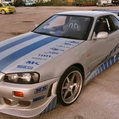 Móc khóa hình xe Nissan Skyline R34 độc đáo