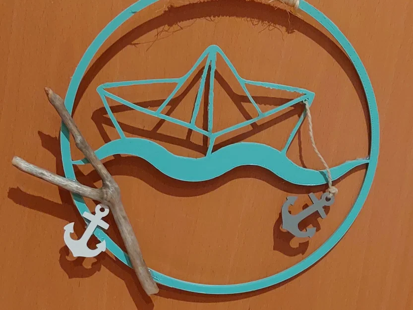 Trang trí treo tường - Thuyền giấy - Image 1