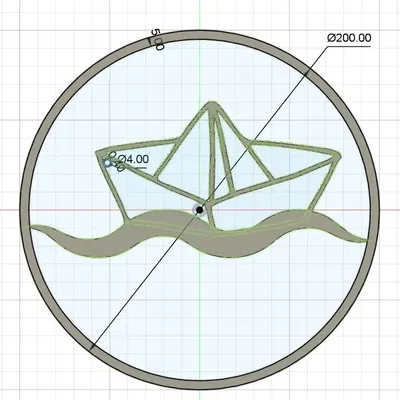 Trang trí treo tường - Thuyền giấy