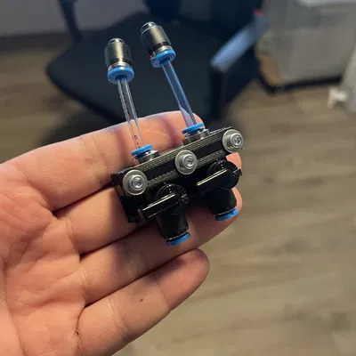 Giá đỡ cho 2 van Festo 4mm dùng trong máy bay RC