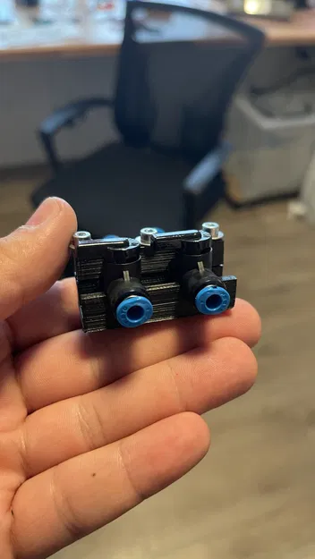 Giá đỡ cho 2 van Festo 4mm dùng trong máy bay RC - Image 3