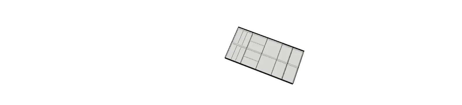 Khay tổ chức ngăn kéo cho bàn làm việc Husky 46 inch - Image 1