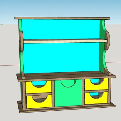 Giá đỡ tổ chức với 5 ngăn và 3 kệ GT113