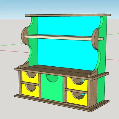 Giá đỡ tổ chức với 5 ngăn và 3 kệ GT113