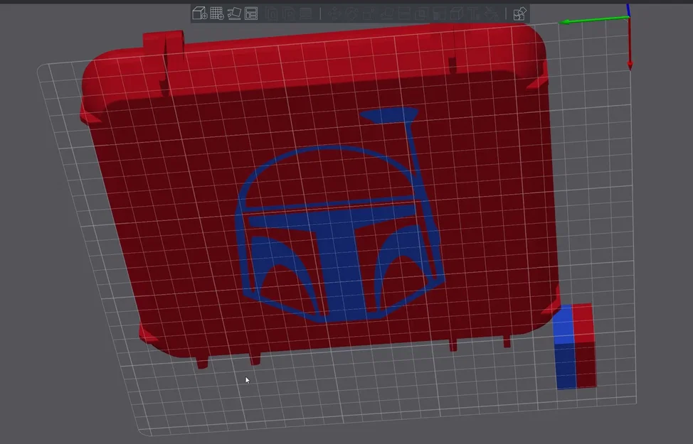 Thiết kế hộp với logo Mandalorian phù hợp in MMU - Image 1