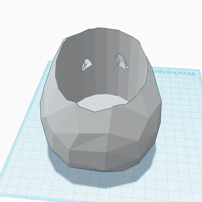 Đầu lâu poly thấp trang trí cho kẹo Halloween hoặc nến