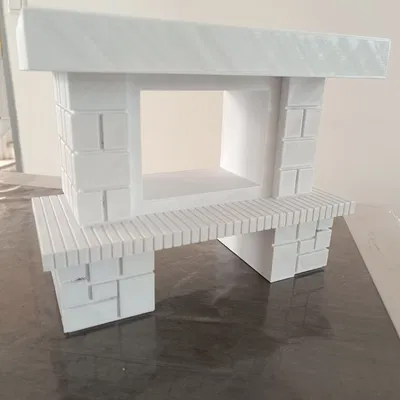 Lò sưởi cho nhà Barbie tỷ lệ 1/6