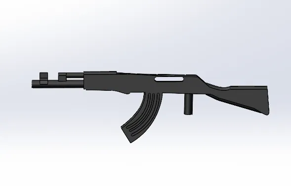 Mô hình súng AK-47 bằng lego nhỏ gọn và dễ lắp ráp - Image 1