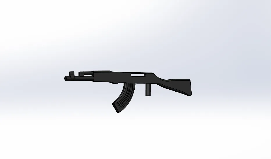 Mô hình súng AK-47 bằng lego nhỏ gọn và dễ lắp ráp - Image 2