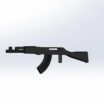 Mô hình súng AK-47 bằng lego nhỏ gọn và dễ lắp ráp