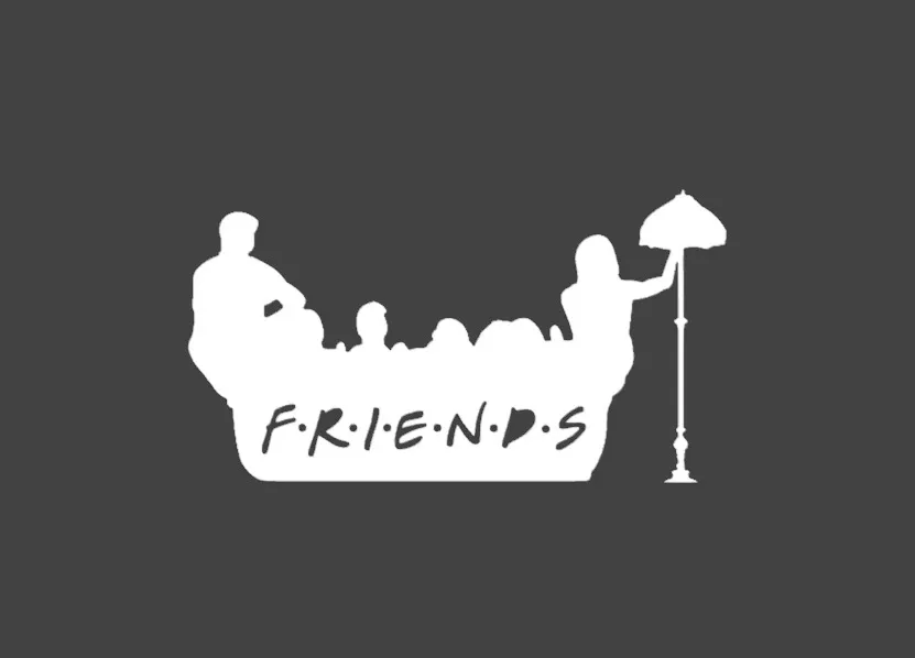 Tranh tường hình bóng các nhân vật trong series Friends - Image 1