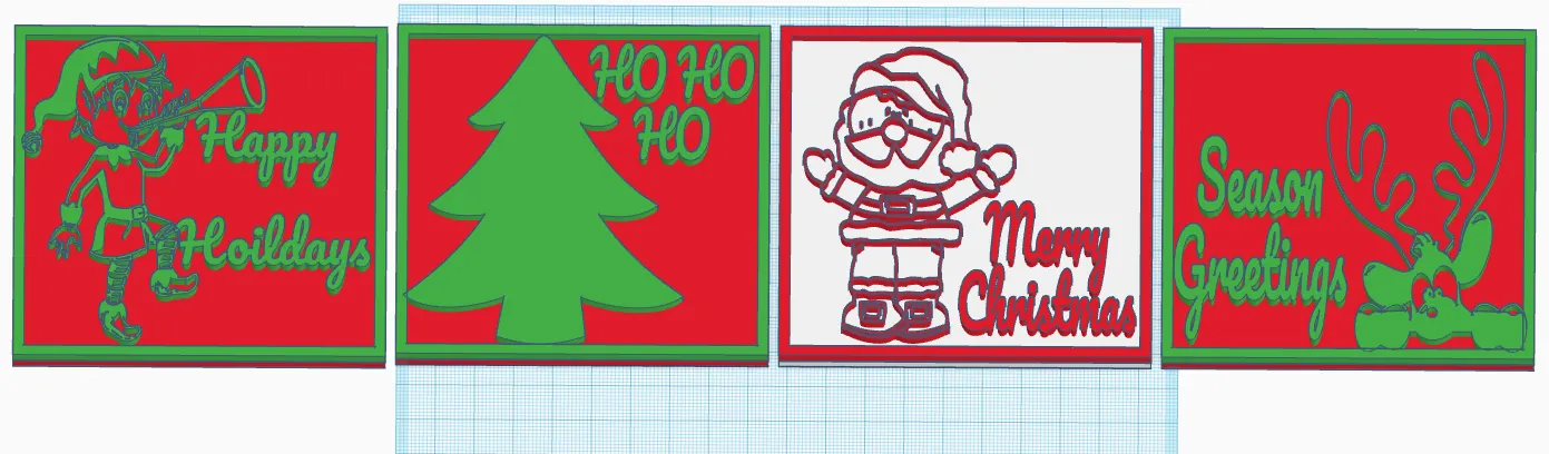 Đế lót ly Giáng sinh với hình phù thủy vui nhộn - Image 1