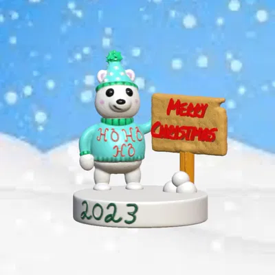 Gấu tuyết Giáng sinh cho mùa lễ hội