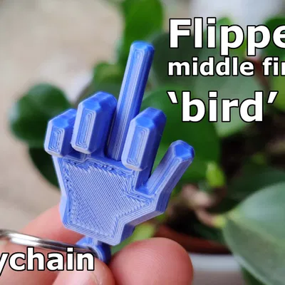 Chìa khóa đeo tay hình ngón giữa vui nhộn