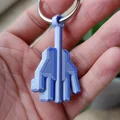 Chìa khóa đeo tay hình ngón giữa vui nhộn - Thumbnail 2