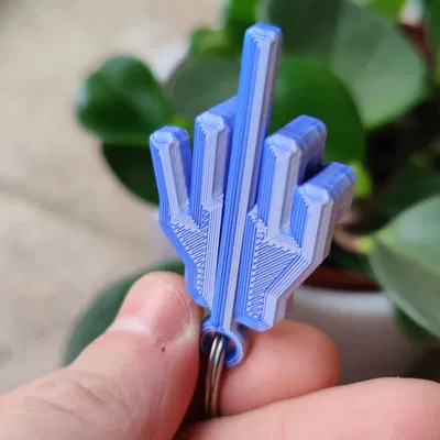 Chìa khóa đeo tay hình ngón giữa vui nhộn