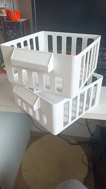 Giỏ đựng đồ có thể xếp chồng với chỗ để nhãn - Image 1