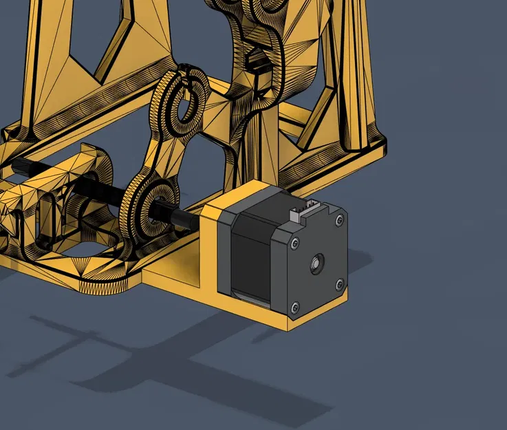 Vỏ động cơ Nema 17 với trục quay - Image 2