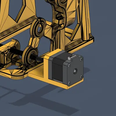 Vỏ động cơ Nema 17 với trục quay