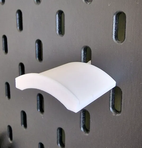 Giá đỡ băng dính đơn giản cho bảng Skadis của Ikea - Image 1