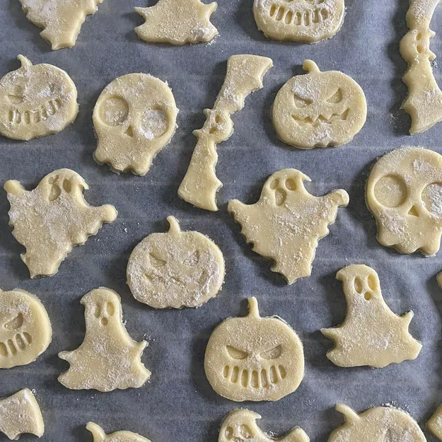 Cutter bánh quy Halloween hình đầu lâu và ma - Image 1