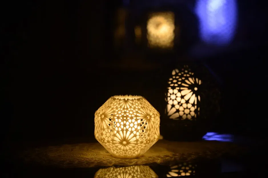 Đèn bàn Arabesque Alhambra Rosetta 14cm phong cách Andalusia - Image 3