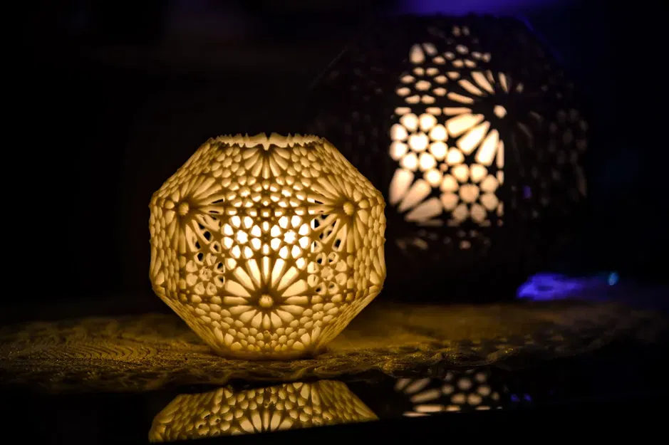 Đèn bàn Arabesque Alhambra Rosetta 14cm phong cách Andalusia - Image 4