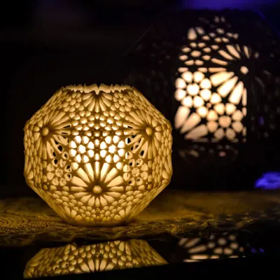 Đèn bàn Arabesque Alhambra Rosetta 14cm phong cách Andalusia