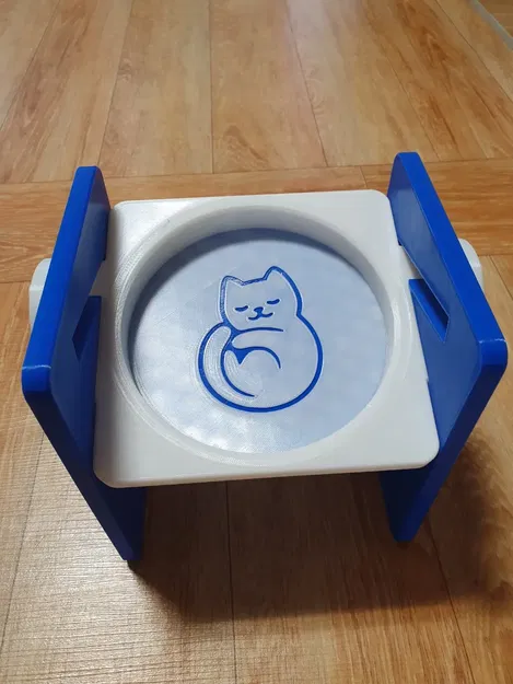 Giá đỡ bát ăn cho mèo điều chỉnh độ cao - Image 3