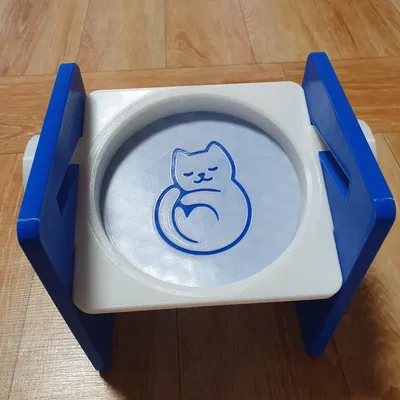 Giá đỡ bát ăn cho mèo điều chỉnh độ cao