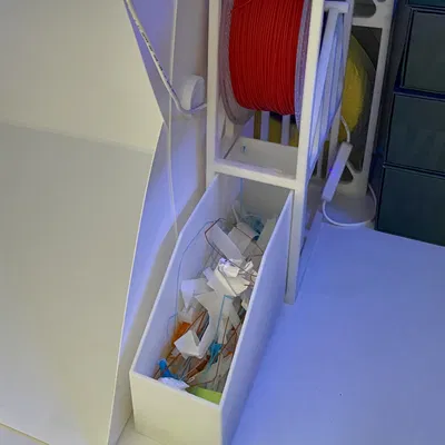 Ngăn chứa rác cho giá đỡ cuộn dây xếp chồng