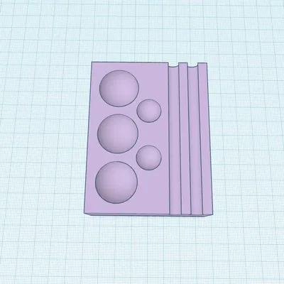 Giá đỡ dụng cụ vẽ với 5 lỗ cho màu sơn