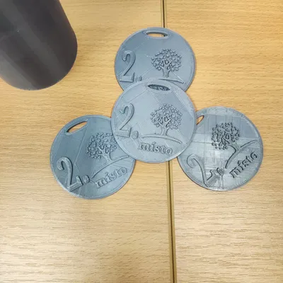 Huy chương với hình cây - Giải Nhì