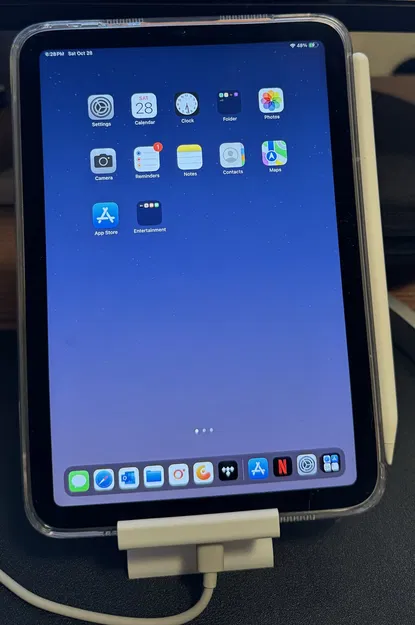 Giá đỡ iPad mini, iPhone, Samsung, Pixel với hỗ trợ cáp sạc - Image 1