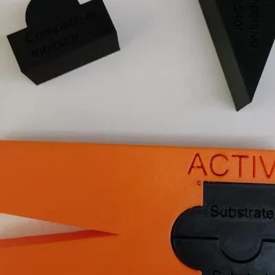 Mô hình minh họa sự ức chế hành động của enzyme