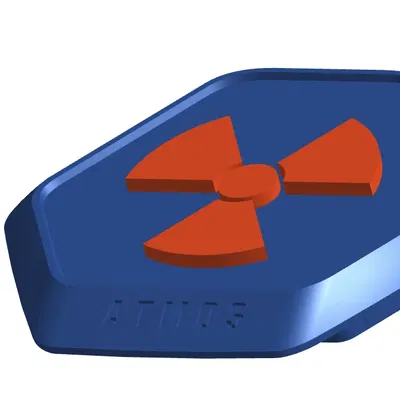 Nắp MasterLiquid ATMOS với biểu tượng bức xạ