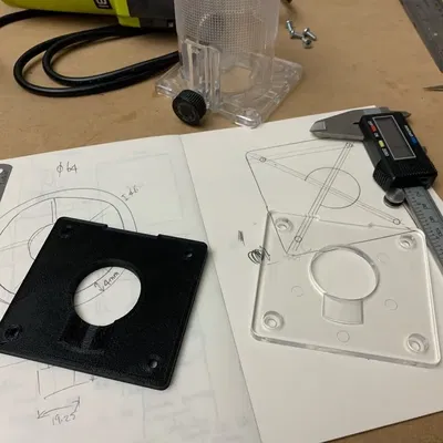 Bảng đế cho máy phay Ryobi RTR400-S 400W