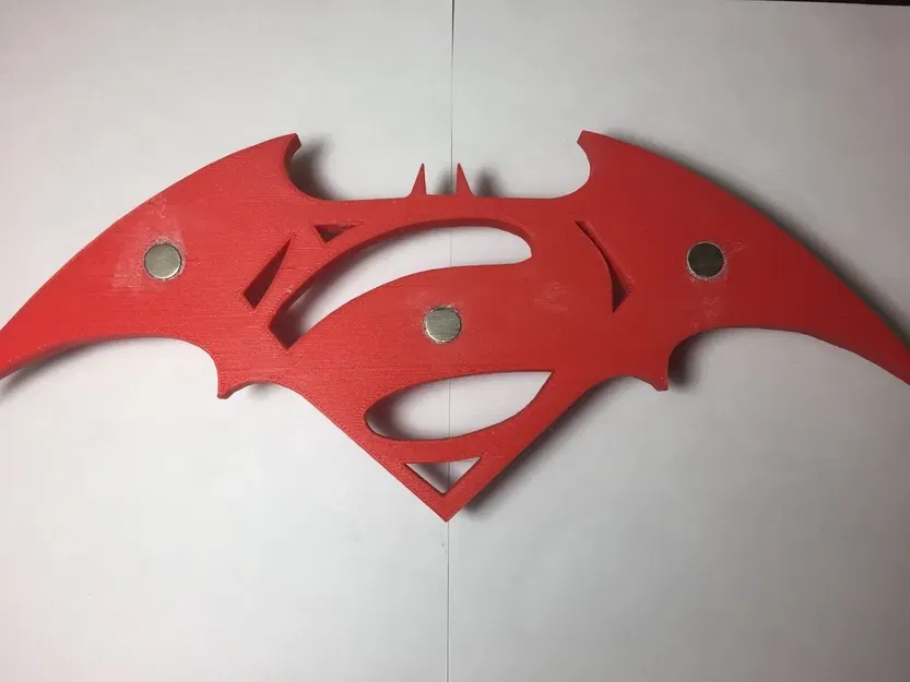 Giá treo chìa khóa Batman và Superman với 4 móc treo - Image 2