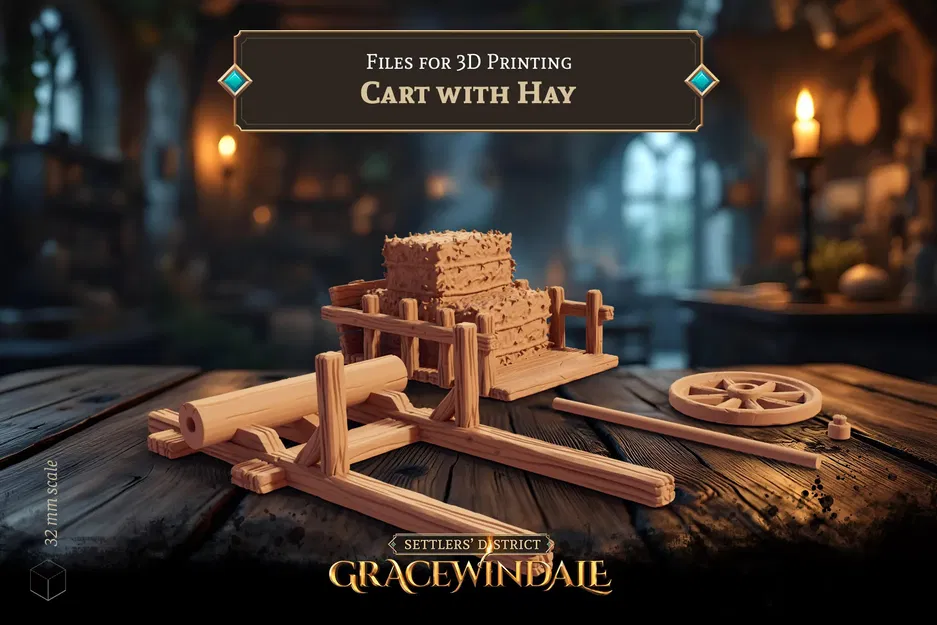 Xe đẩy nông trại chở rơm cho đường làng - Image 5