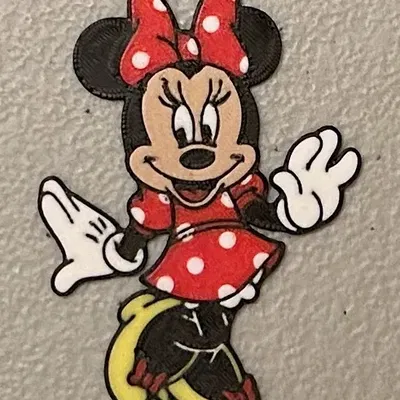 Nam châm Minnie Mouse nhiều màu sắc