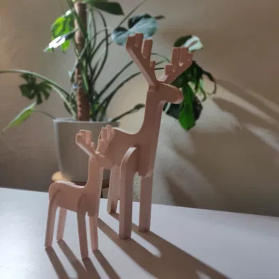 Hươu dễ thương trang trí Giáng Sinh để lắp ráp