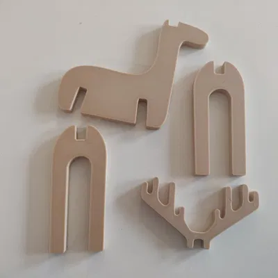 Hươu dễ thương trang trí Giáng Sinh để lắp ráp