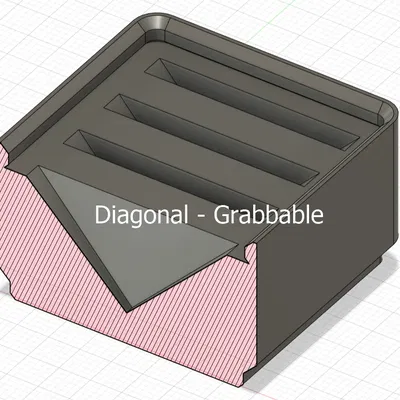 Giá đỡ thẻ CF cho nền Gridfinity 1x1