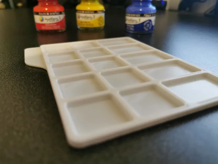 Bảng màu sơn kích thước A6 với các ngăn chứa mực riêng biệt - Image 4