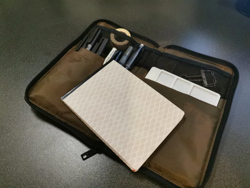 Bảng màu sơn kích thước A6 với các ngăn chứa mực riêng biệt - Image 6