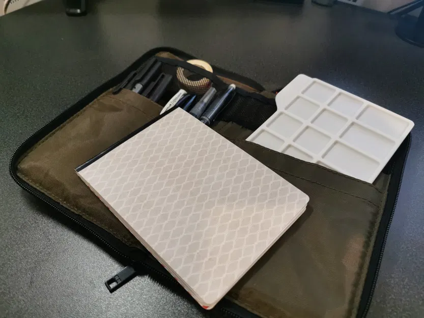 Bảng màu sơn kích thước A6 với các ngăn chứa mực riêng biệt - Image 7